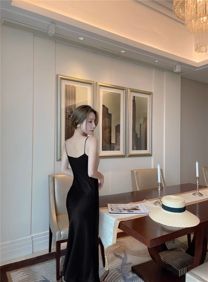 Schlichtes Meerjungfrau-Träger-Ballkleid Outfits zum 21. Geburtstag P678
