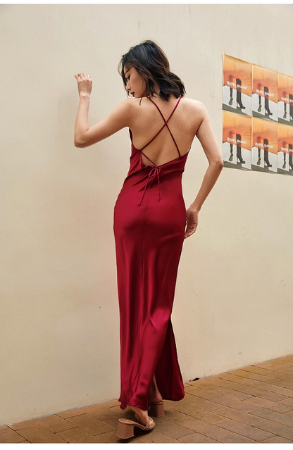Robe de bal sirène simple noire à bretelles - Tenue d'anniversaire pour les 21 ans P680