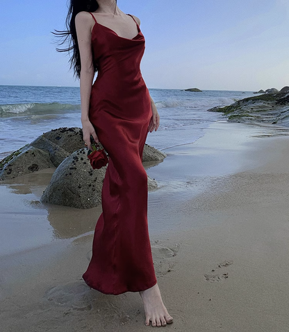 Sexy Mermaid Straps Backless Burgundy Prom Dress 21th Birthday Outfits PreppyDress Sexy Mermaid Straps Backless Burgundy Prom Dress 21th Birthday Outfits PreppyDress