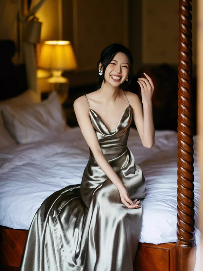 Robe de bal sirène sexy à bretelles dos nu Tenues d'anniversaire pour les 21 ans P682