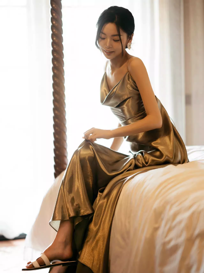 Robe de bal sirène sexy à bretelles dos nu Tenues d'anniversaire pour les 21 ans P682