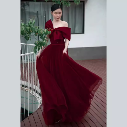 Sexy A-Linien Partykleider Trägerlos Rote Ballkleider P951