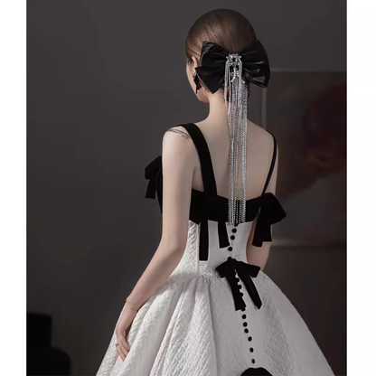 Magnifique Robe de Bal Longue en Dentelle Blanche à Bretelles P1367