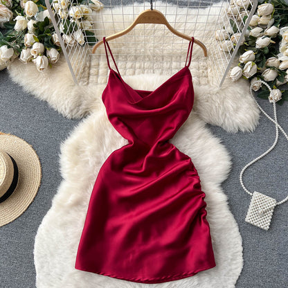 Simple Satin Short Dress, Fashion Dress P270 PreppyDress Simple Satin Short Dress, Fashion Dress P270 PreppyDress