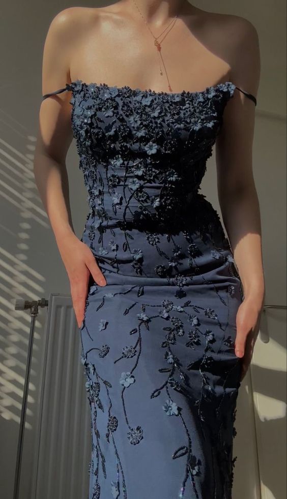 Vintage Navy Blue Spaghetti Straps Prom Dress Sexy Mermaid 17th Birthd – PreppyDress Vintage Navy Blue Spaghetti Straps Prom Dress Sexy Mermaid 17th Birthd – PreppyDress