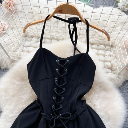 Cute Lace-up Short Dress, A-line Fashion Dress P274 PreppyDress Cute Lace-up Short Dress, A-line Fashion Dress P274 PreppyDress