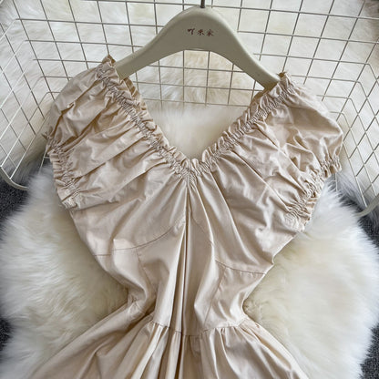 Jolie robe col en V, robe mode P263