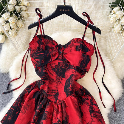 navy blue dress for baby girl Red A-line Short Dress, Fashion Dress P264