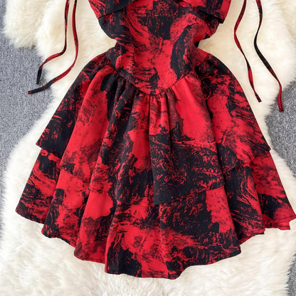 Red A-line Short Dress, Fashion Dress P264 Red A-line Short Dress, Fashion Dress P264