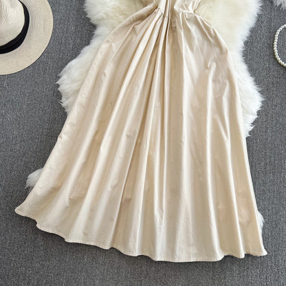Jolie robe col en V, robe mode P263