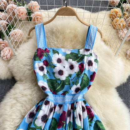 Jolie robe trapèze fleurie Robe tendance P306