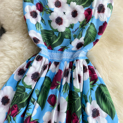 Jolie robe trapèze fleurie Robe tendance P306