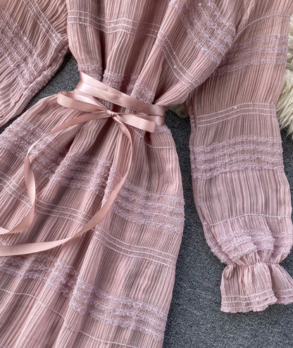 Robe Unique en Tulle à Manches Longues Robe Tendance P322