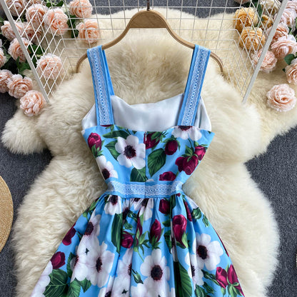 Jolie robe trapèze fleurie Robe tendance P306