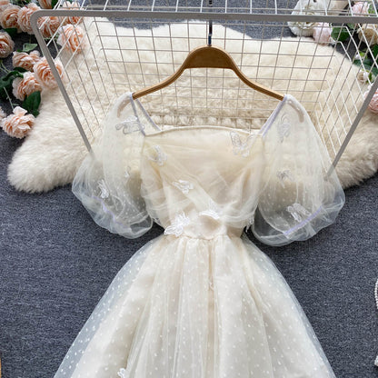Mignonne Robe Courte en Tulle et Dentelle pour Fille P317