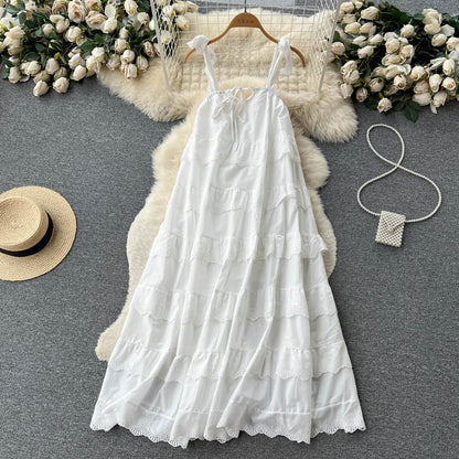 Sexy Spaghetti Träger Sommer Spitzenkleid Heißes Damenkleid P149