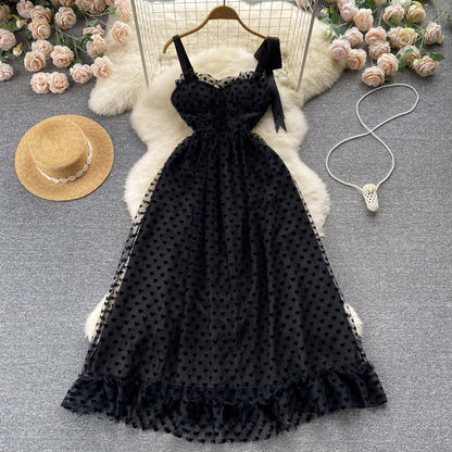 Sexy spaghetti straps summer black dress women's dress P128 PreppyDress Sexy spaghetti straps summer black dress women's dress P128 PreppyDress