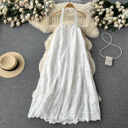 Sexy Spaghetti Träger Sommer Spitzenkleid Heißes Damenkleid P149