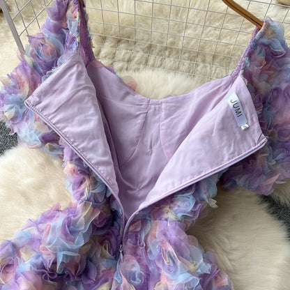 Süßes geblümtes Sommerkleid für Damen P089