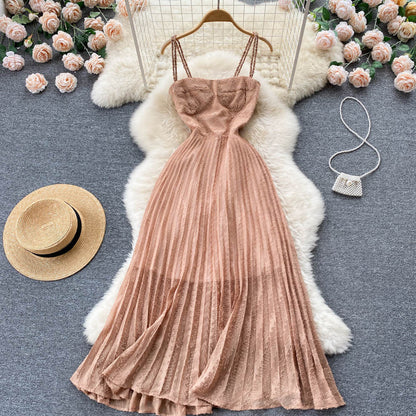 Sexy Spaghetti Träger Sommer Strandkleid Damen Urlaubskleid P197