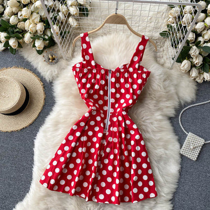 Cute Spaghetti Straps Floral Dress Women Dress P145 – PreppyDress