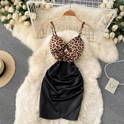 Sexy Träger Enges Kleid Sommer Damen Urlaubskleid P219