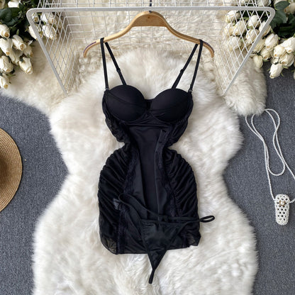 Robe moulante d'été sexy à fines bretelles pour femme P130