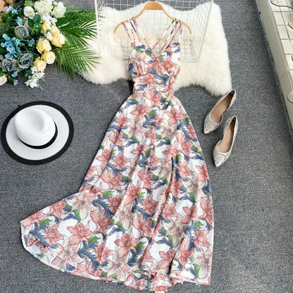 Sexy Spaghetti Straps Summer Backless Floral Dress Hot Women Dress P15 PreppyDress Sexy Spaghetti Straps Summer Backless Floral Dress Hot Women Dress P15 PreppyDress
