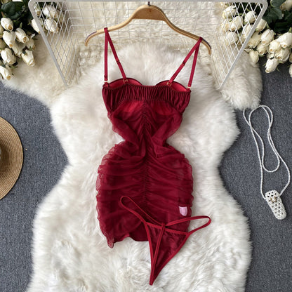 Robe moulante d'été sexy à fines bretelles pour femme P130