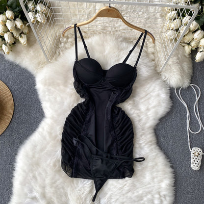 Robe moulante d'été sexy à fines bretelles pour femme P130