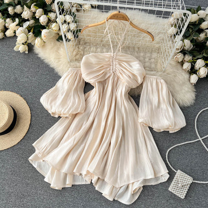 Süßes Neckholder-Sommerkleid für Damen, Urlaubskleid P173
