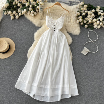 Robe d'été sexy à fines bretelles pour femme - Robe de vacances P159