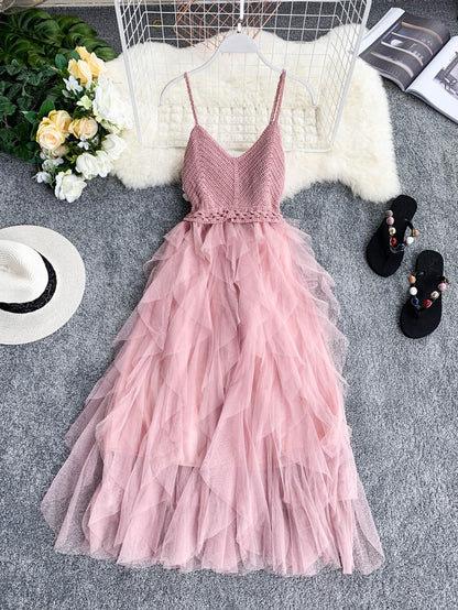 A line spaghetti straps blush pink summer dress women's dress P094 PreppyDress A line spaghetti straps blush pink summer dress women's dress P094 PreppyDress