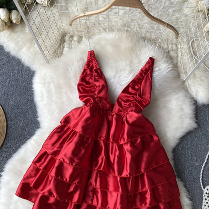 Sexy Spaghetti Straps Backless Short Summer Dress Women Holiday Dress –  PreppyDress