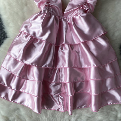 Sexy Spaghettiträger Rückenfreies Kurzes Sommerkleid Damen Urlaubskleid P160
