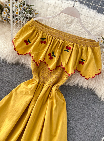 Jolie robe trapèze cerise robe mode fille 031