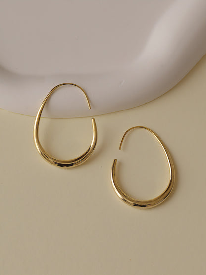 Boucles d'oreilles goutte d'eau or style français chic tempérament nouvelles boucles d'oreilles femmes e009