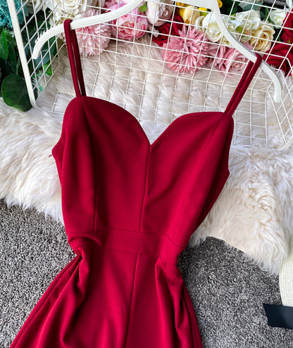 Combinaison simple sans manches, coupe large 073