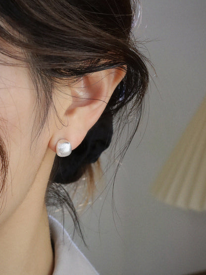 Boucles d'oreilles givrées femme en argent sterling design de niche boucles d'oreilles haut de gamme en argent tempérament hypoallergéniques e007