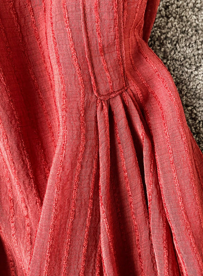 Einfaches A-Linien-Rückenfreies Kleid für Mädchen, Modell 041