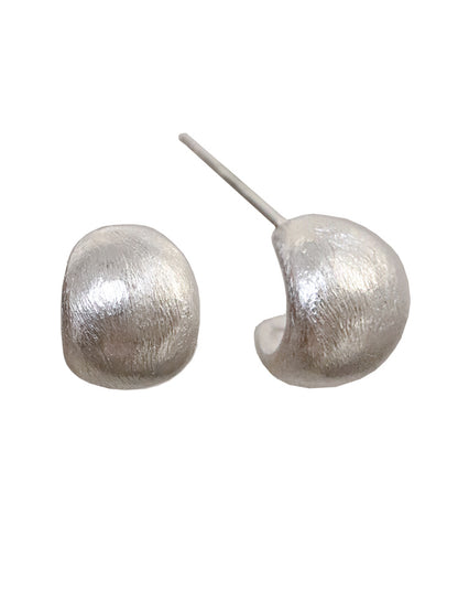 Boucles d'oreilles givrées femme en argent sterling design de niche boucles d'oreilles haut de gamme en argent tempérament hypoallergéniques e007