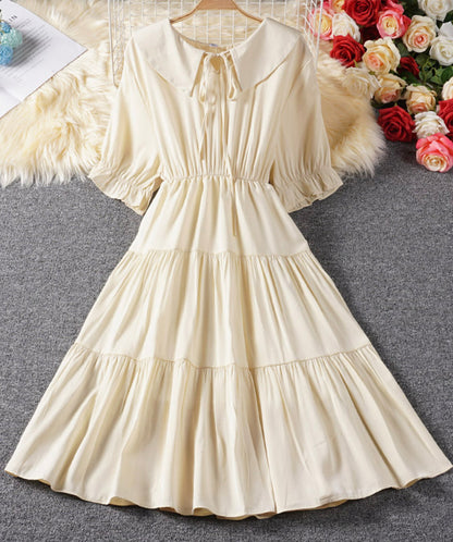 Cute A line dress short sleeve dress summer dress 038 – PreppyDress