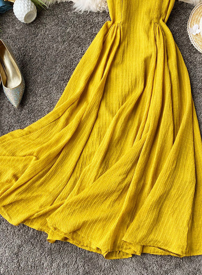 Einfaches A-Linien-Rückenfreies Kleid für Mädchen, Modell 041