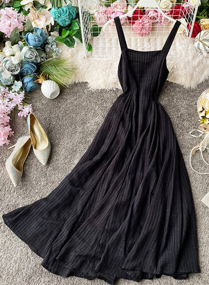 Einfaches A-Linien-Rückenfreies Kleid für Mädchen, Modell 041