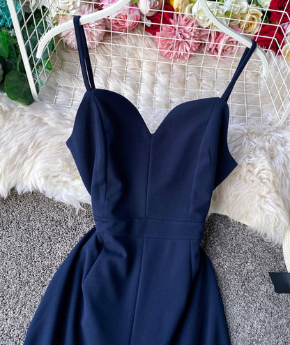 Combinaison simple sans manches, coupe large 073